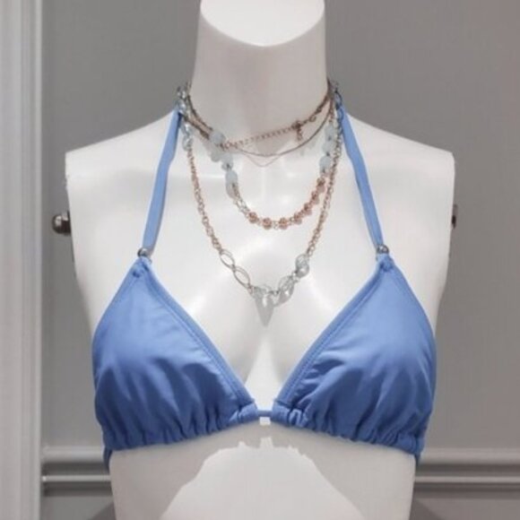LISMAR Europe- Cornflower Blue Triangle Bikini Top- 30B - Picture 1 of 10